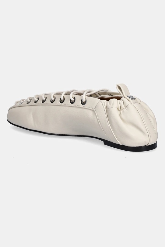 Obuwie GANNI baleriny Eyelets Lace Up S2962 beżowy