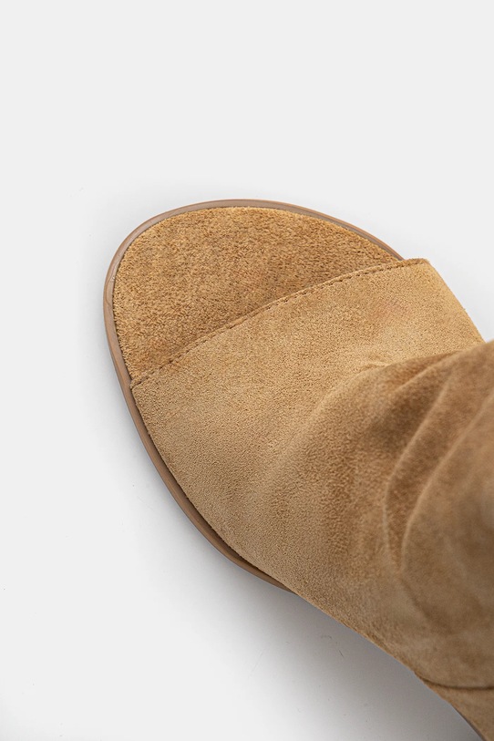 Замшеві чоботи Naked Wolfe KIND коричневий Kind.Cow.Suede.Camel