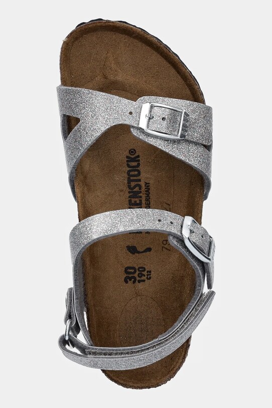 Birkenstock sandali per bambini Rio AS Kids argento 1029477.24.35