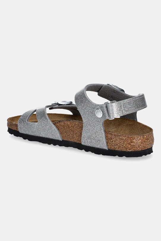 Dziewczynka Birkenstock sandały dziecięce Rio AS Kids 1029477.36.39 srebrny