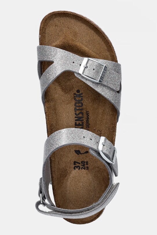 Birkenstock sandały dziecięce Rio AS Kids srebrny 1029477.36.39