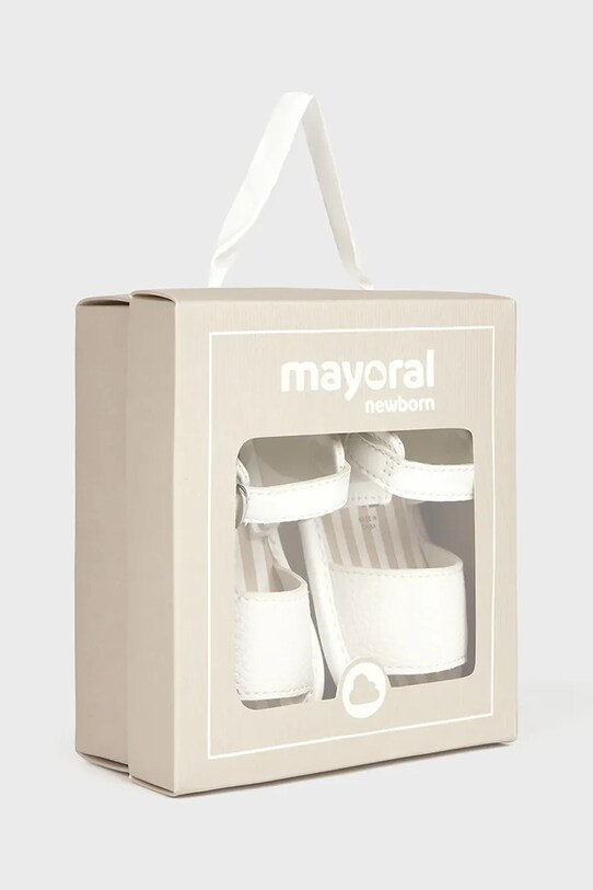 Черевики для немовля Mayoral Newborn білий 9898.1M.Newborn.PPYH
