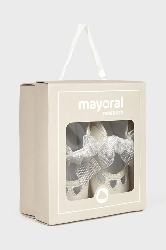 Βρεφικά παπούτσια Mayoral Newborn λευκό 9900.2H.Newborn.PPYH