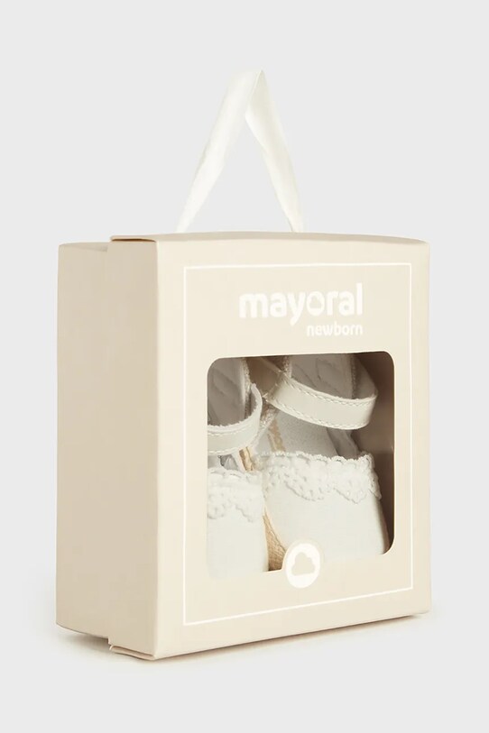 Dětské boty Mayoral Newborn bílá 9901.2H.Newborn.PPYH