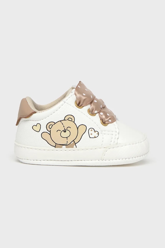 Бебешки обувки Mayoral Newborn изкуствена кожа бял 9905.2P.Newborn.PPYH