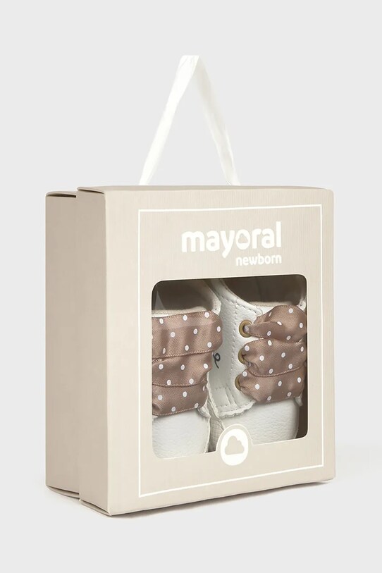 Черевики для немовля Mayoral Newborn білий 9905.2P.Newborn.PPYH