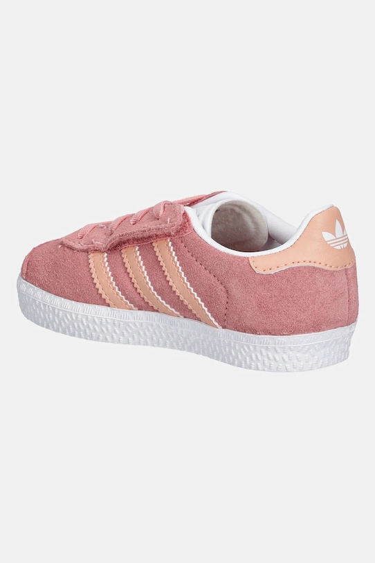 Девочка Детские замшевые кроссовки adidas Originals GAZELLE JP5547 розовый