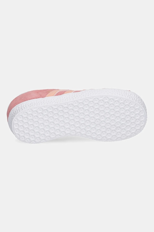 Детские замшевые кроссовки adidas Originals GAZELLE JP5547 розовый