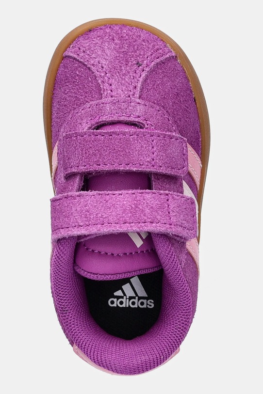 adidas sneakersy zamszowe dziecięce VL COURT 3.0 różowy JH6309