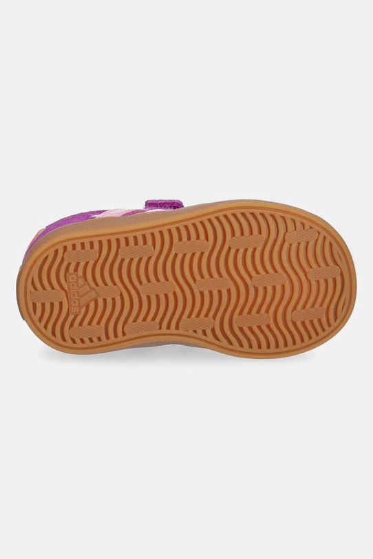 adidas sneakersy zamszowe dziecięce VL COURT 3.0 JH6309 różowy