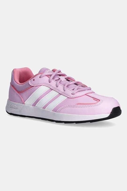 Дитячі кросівки adidas TENSAUR SWITCH імітація лицьової шкіри рожевий JI1055