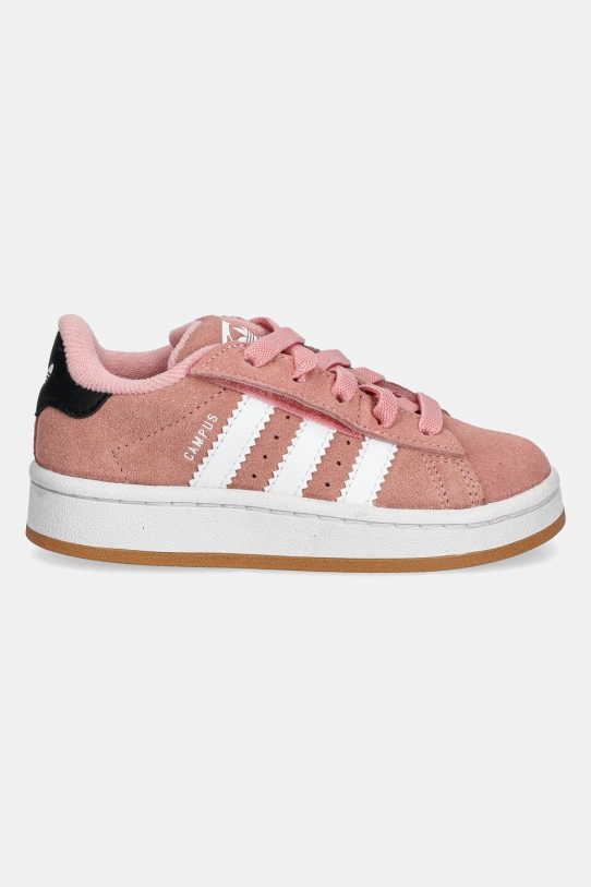 Dječje tenisice od brušene kože adidas Originals CAMPUS 00s JP5513 roza SS25