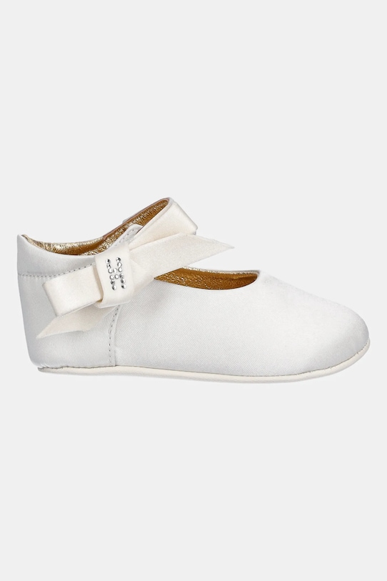 Detské balerínky Elisabetta Franchi F0A3.E0193 biela SS25