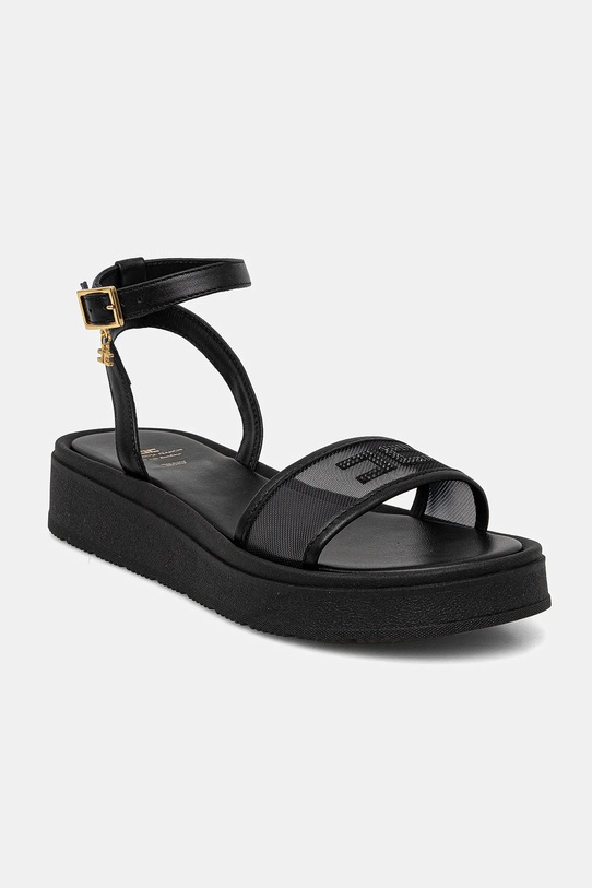 Elisabetta Franchi sandale copii textil negru F4A2.E0293