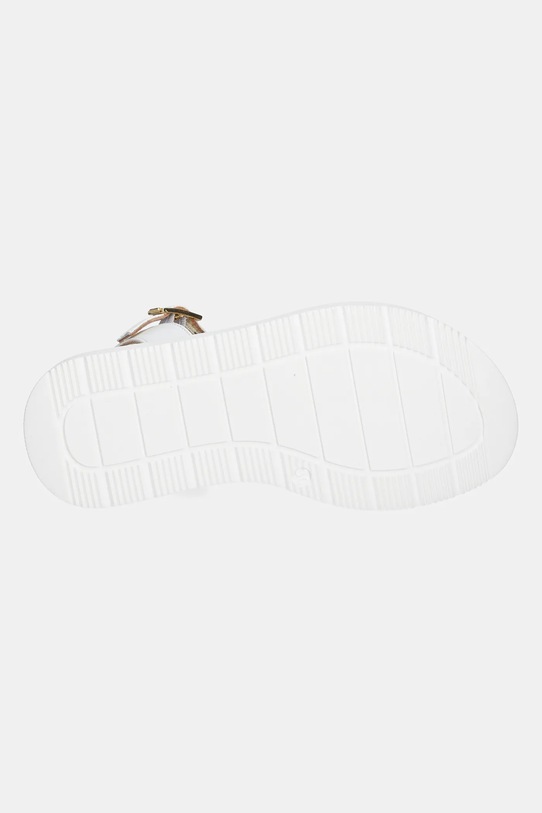 Elisabetta Franchi sandale din piele pentru copii F4A2.E0295.30.34 alb