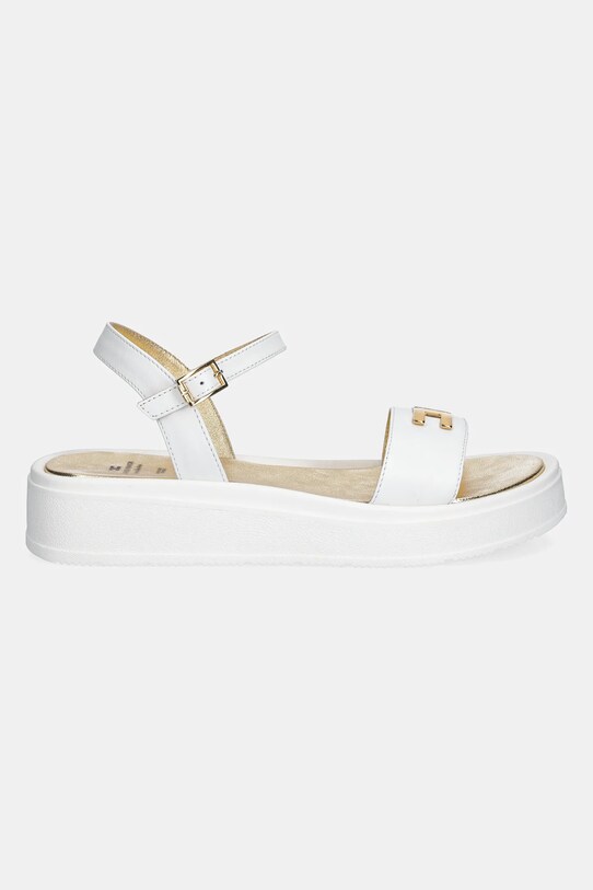 Elisabetta Franchi gyerekszandál bőrből F4A2.E0295.35.38 fehér SS25