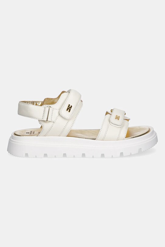 Elisabetta Franchi sandale de piele F4A2.E0297 alb SS25