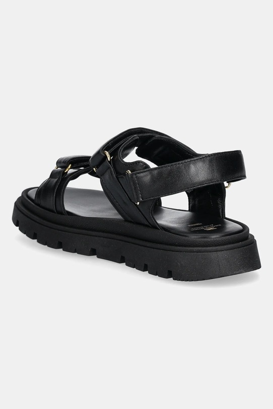 Κοριτσίστικα Δερμάτινα πέδιλα Elisabetta Franchi F4A2.E0297 μαύρο