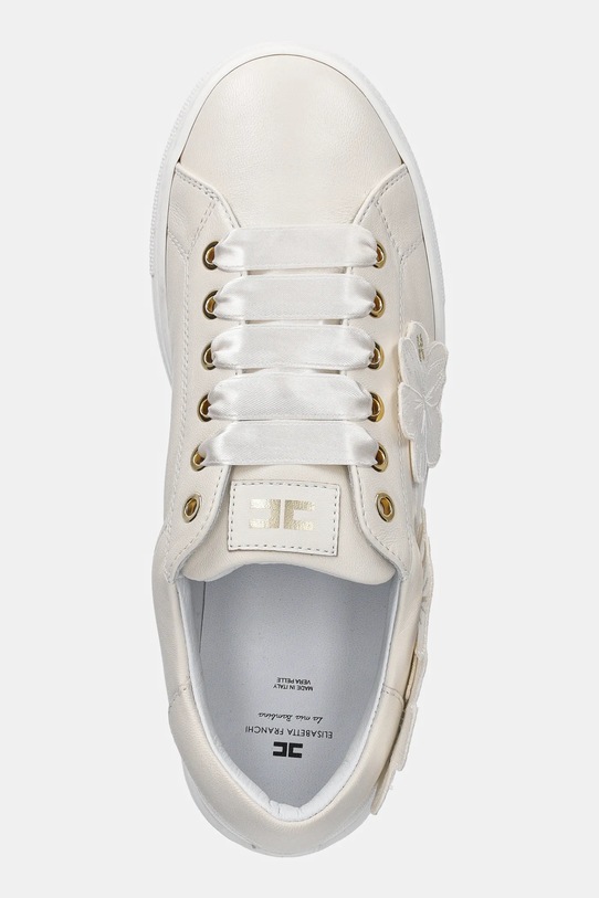 Детские кожаные кроссовки Elisabetta Franchi бежевый F4A9.E0238.35.38