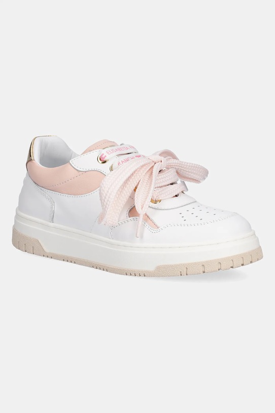 Dětské sneakers boty Elisabetta Franchi imitace kůže růžová F4A9.E0252.30.34