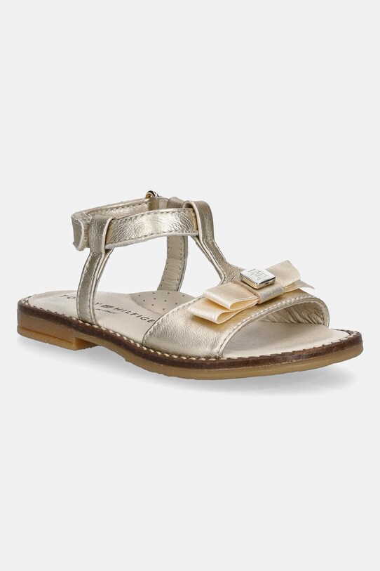Дитячі шкіряні сандалі Tommy Hilfiger золотий T1A2.33940.20.23