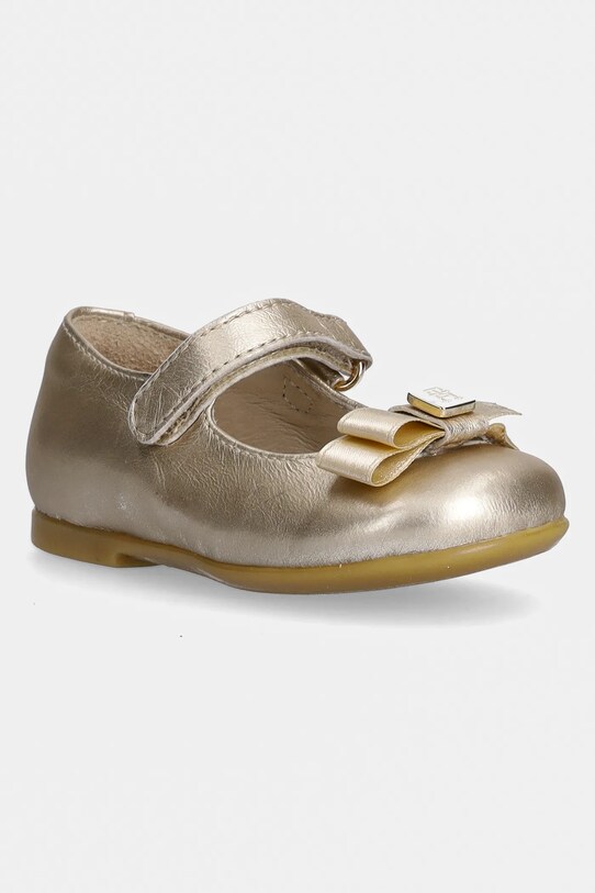 Tommy Hilfiger balerini din piele pentru copii Produs pentru bebe aur T1A3.33927.19.23
