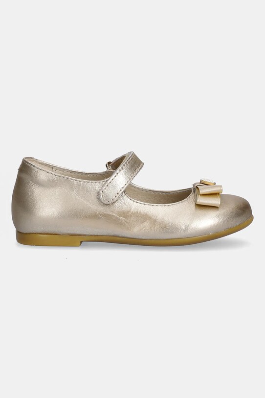 Tommy Hilfiger balerini din piele pentru copii T1A3.33927.24.29 aur SS25