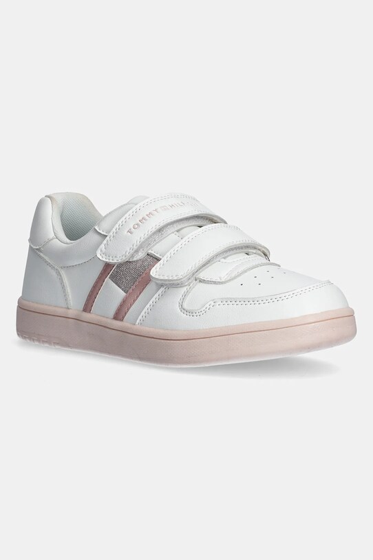 Detské tenisky Tommy Hilfiger imitácia kože ružová T1A9.33730.30.34
