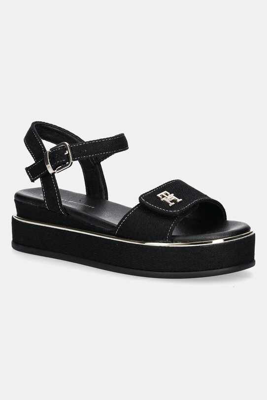 Tommy Hilfiger szandál szintetikus fekete T3A2.33788.33.34