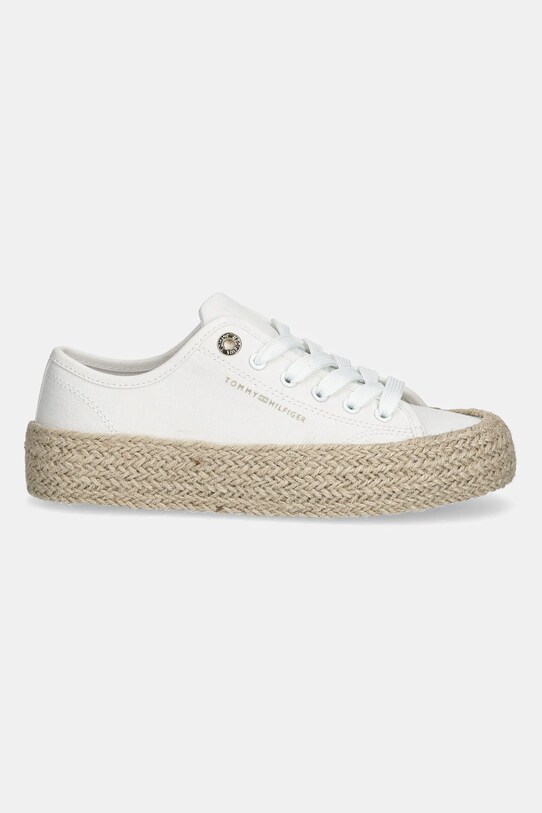 Παιδικά πάνινα παπούτσια Tommy Hilfiger T3A9.33732.35.39 λευκό SS25