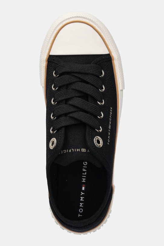 Παιδικά πάνινα παπούτσια Tommy Hilfiger μαύρο T3A9.33733.30.34
