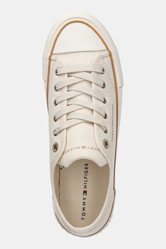 Παιδικά πάνινα παπούτσια Tommy Hilfiger μπεζ T3A9.33733.35.40