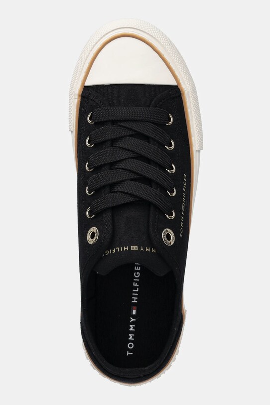 Παιδικά πάνινα παπούτσια Tommy Hilfiger μαύρο T3A9.33733.35.40
