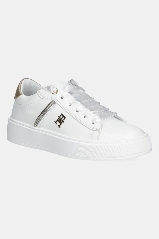 Детские кроссовки Tommy Hilfiger имитация натуральной кожи белый T4A9.33933.35.40