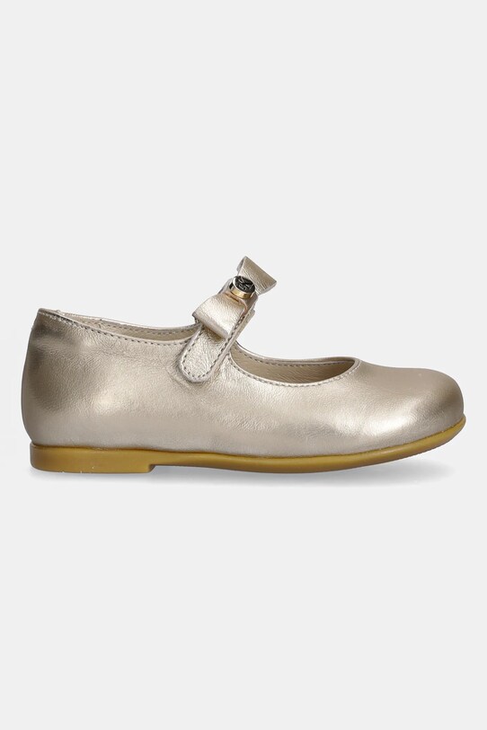 Calvin Klein Jeans baleriny skórzane dziecięce V1A3.83040.19.23 złoty SS25