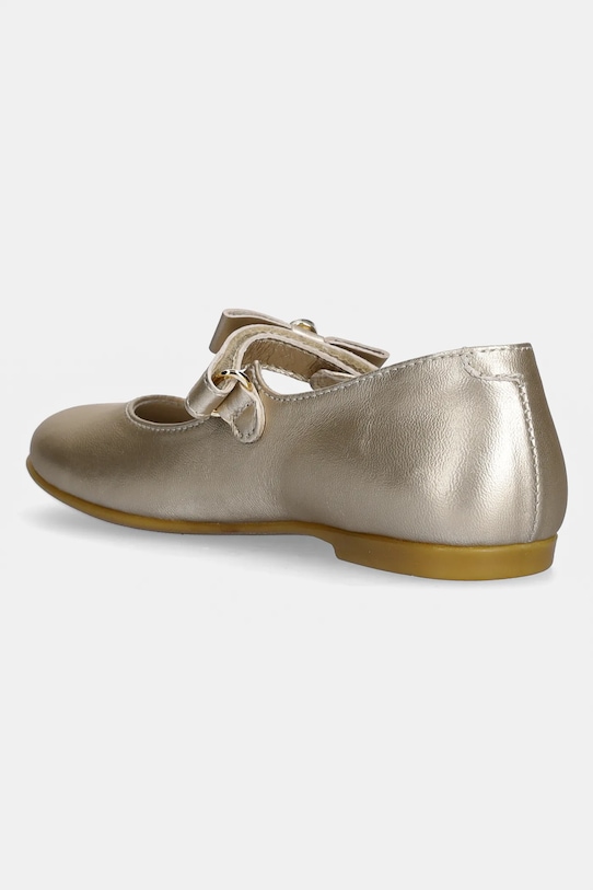 Fete Calvin Klein Jeans balerini din piele pentru copii V1A3.83040.24.29 aur