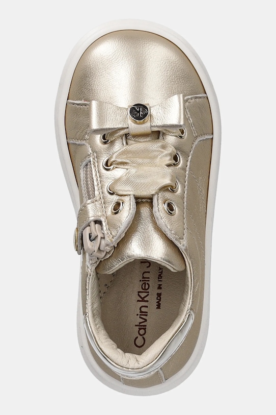 Calvin Klein Jeans teniși din piele copii aur V1A9.83044.19.23