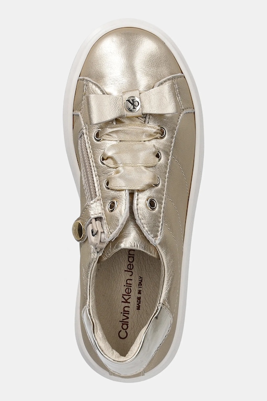 Calvin Klein Jeans teniși din piele copii aur V1A9.83044.24.29