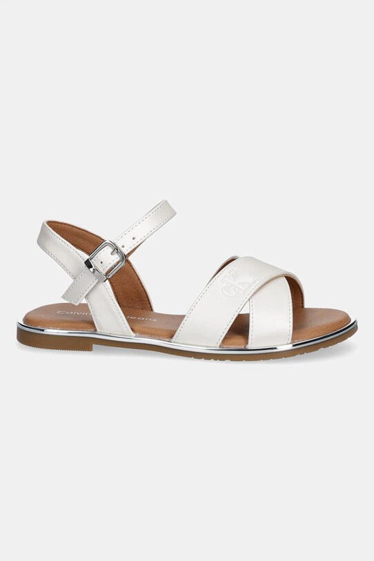 Calvin Klein Jeans sandały dziecięce V3A2.82042.30.34 biały SS25