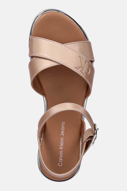 Otroški sandali Calvin Klein Jeans bež V3A2.82042.35.39