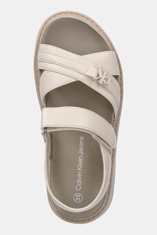 Otroški sandali Calvin Klein Jeans bež V3A2.82044.35.39