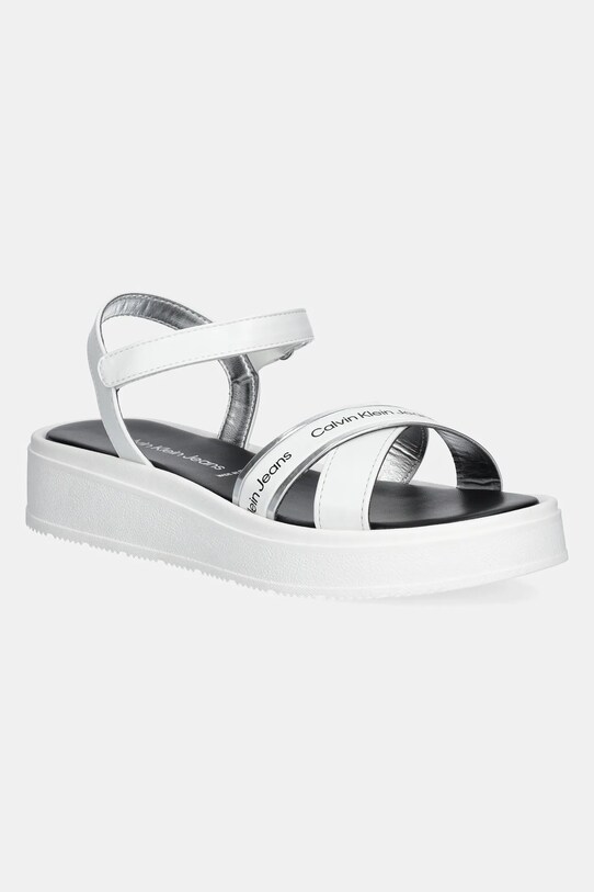 Calvin Klein Jeans sandale copii sintetic alb V4A2.82054.35.39
