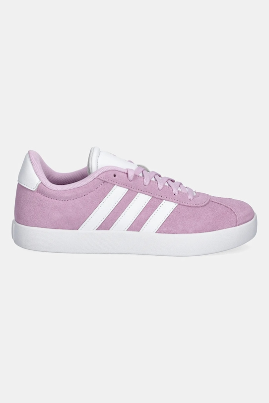 adidas sneakers de piele întoarsă pentru copii VL COURT 3.0 ID6310 roz SS25