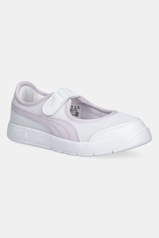 Puma sneakersy dziecięce Courtflex v3 Lina V syntetyczny biały 400578