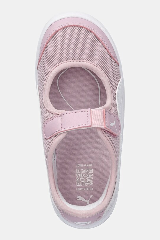 Puma sneakersy dziecięce Courtflex v3 Lina V różowy 400579