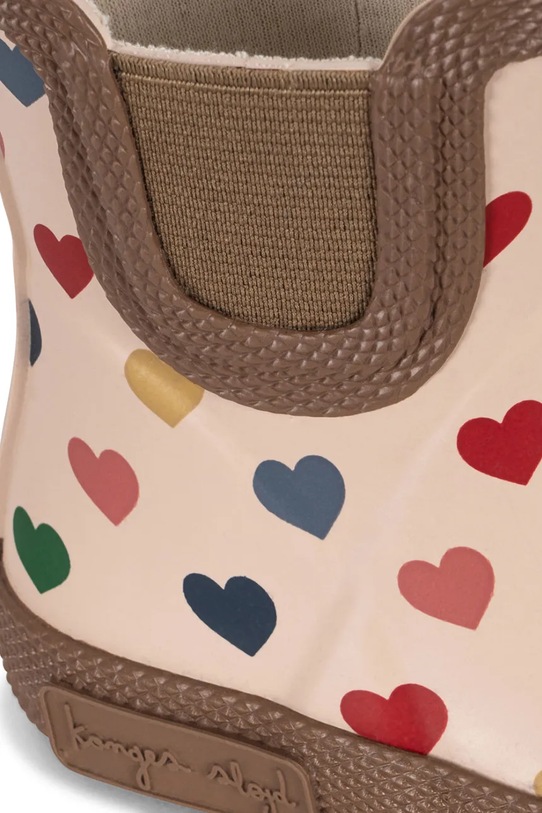 Chłopiec Konges Sløjd kalosze dziecięce WELLY RUBBER BOOTS KS102573 beżowy