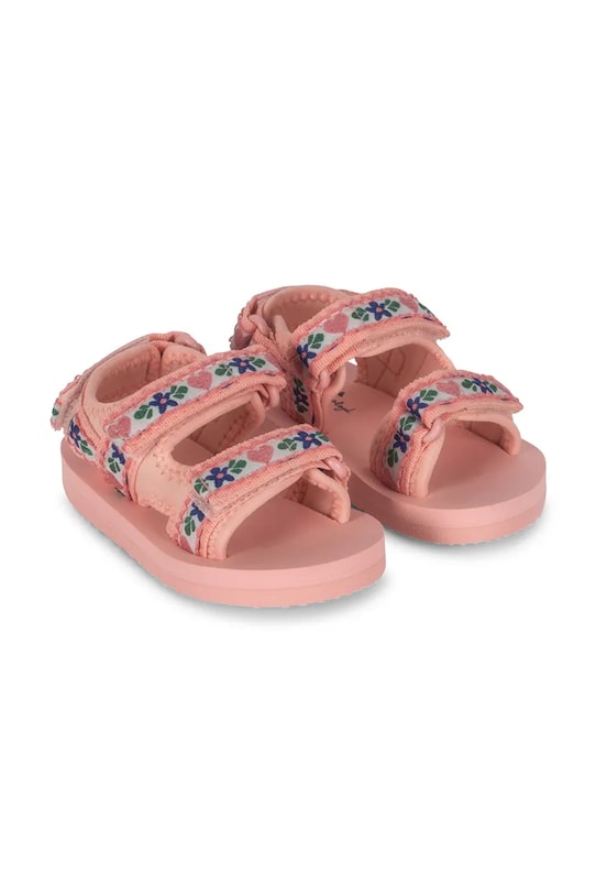 Konges Sløjd sandały dziecięce SUN SANDAL PRINTED różowy KS102561