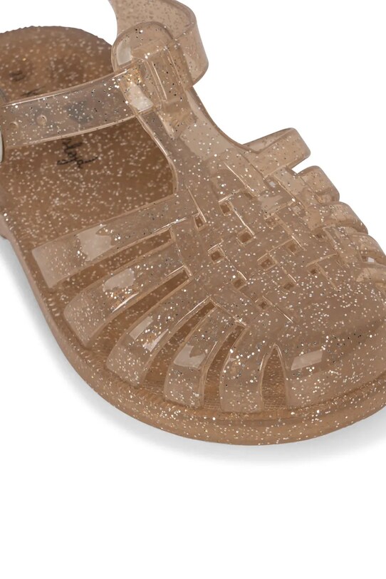 Κοριτσίστικα Παιδικά σανδάλια Konges Sløjd NEA GLITTER SANDAL KS103080 μπεζ