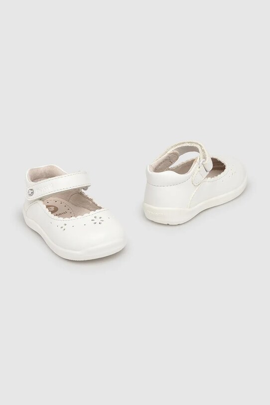 Дитячі шкіряні балетки Mayoral Для немовлят білий 41612.23C.Baby.PPYA