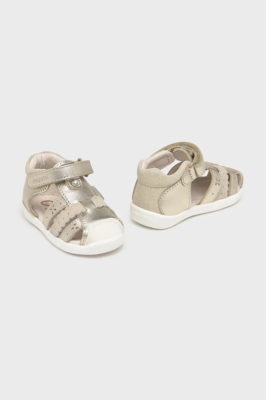 Mayoral sandale din piele pentru copii Produs pentru bebe aur 41614.24B.Baby.PPYA